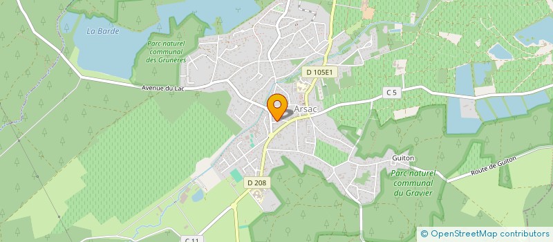 localisation de l'entreprise MONSIEUR MATHIEU SAQUET  ARSAC