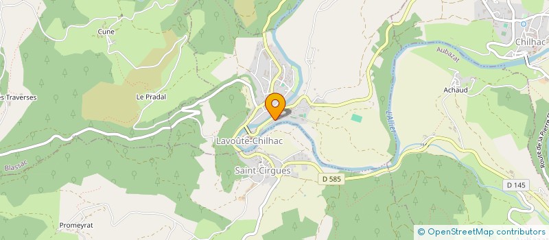 localisation de l'entreprise MONSIEUR MATHIEU SARLY à BLASSAC