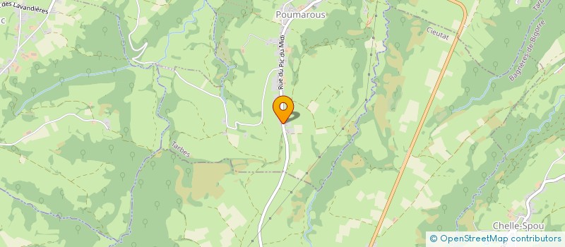 localisation de l'entreprise MONSIEUR MATHIEU SARRABAYROUSE  POUMAROUS