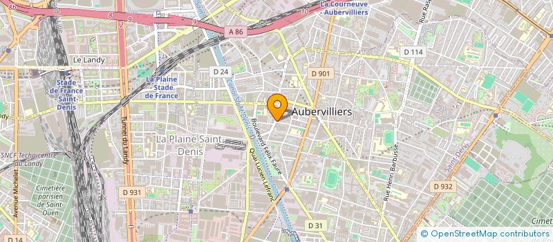 localisation de l'entreprise MONSIEUR MATHIEU SARRAUTE  AUBERVILLIERS