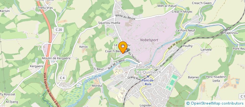 localisation de l'entreprise MONSIEUR MATHIEU SARRAZIN  PONT-DE-BUIS-LES-QUIMERCH