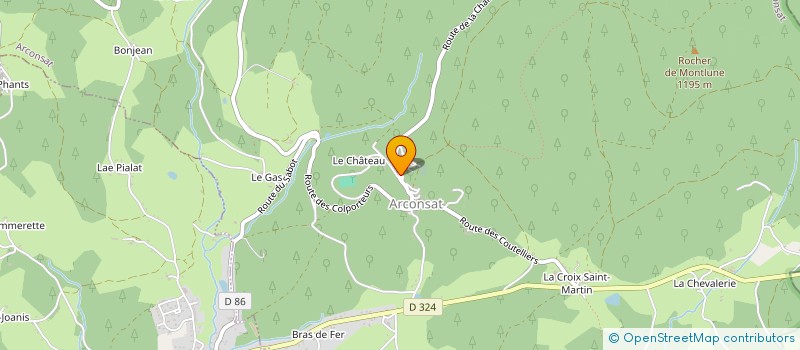 localisation de l'entreprise MONSIEUR MATHIEU SAUBIN  ARCONSAT