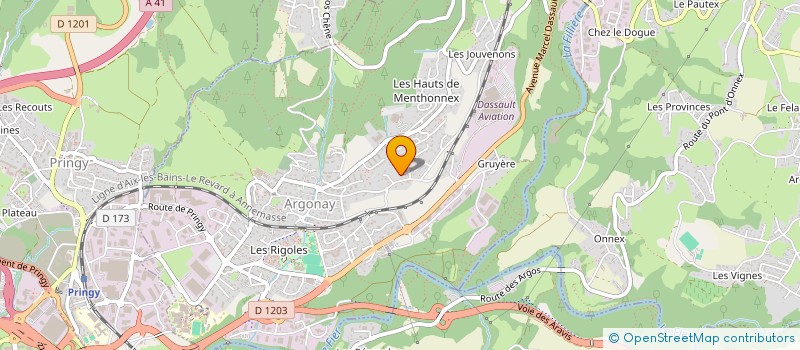 localisation de l'entreprise MONSIEUR MATHIEU SAUDEMONT  ARGONAY