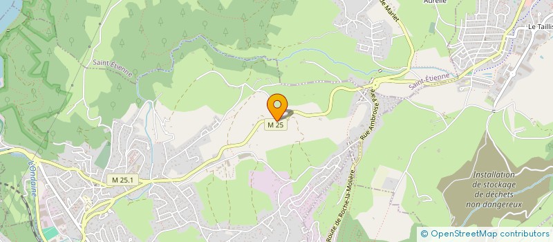 localisation de l'entreprise MONSIEUR MATHIEU SAUVIGNET  UNIEUX