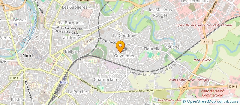 localisation de l'entreprise MONSIEUR MATHIEU SAUZEAU à NIORT