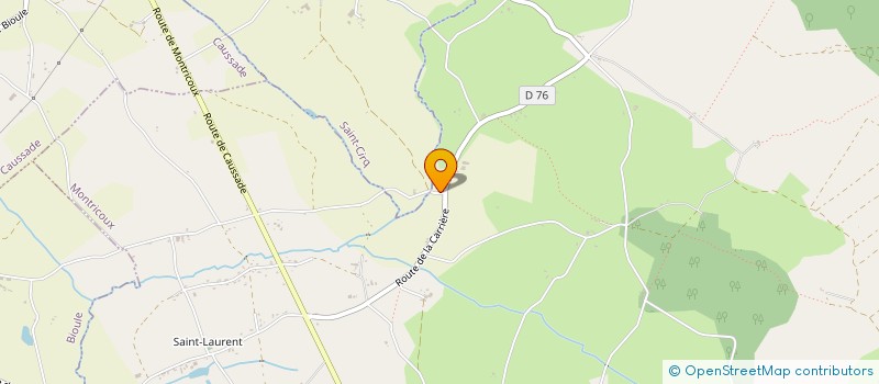 localisation de l'entreprise MONSIEUR MATHIEU SAVIGNAC  MONTRICOUX