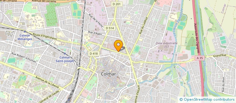 localisation de l'entreprise MONSIEUR MATHIEU SAVOURAT  COLMAR