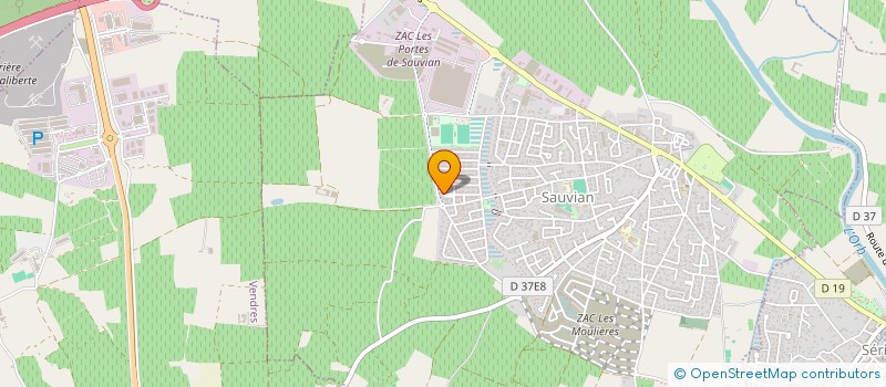 localisation de l'entreprise MONSIEUR MATHIEU SAVY  SAUVIAN