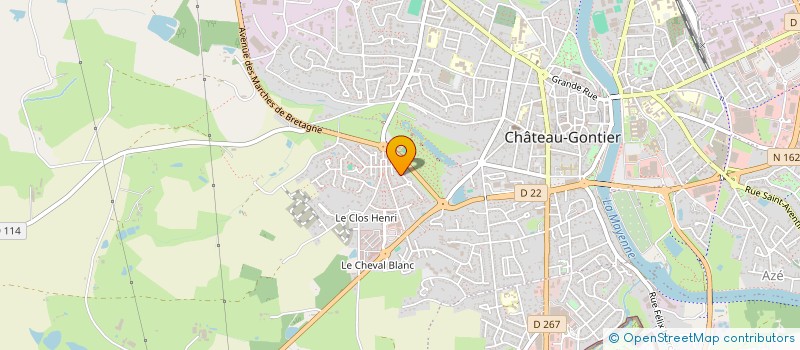 localisation de l'entreprise MONSIEUR MATHIEU SCHELZ  CHATEAU-GONTIER-SUR-MAYENNE