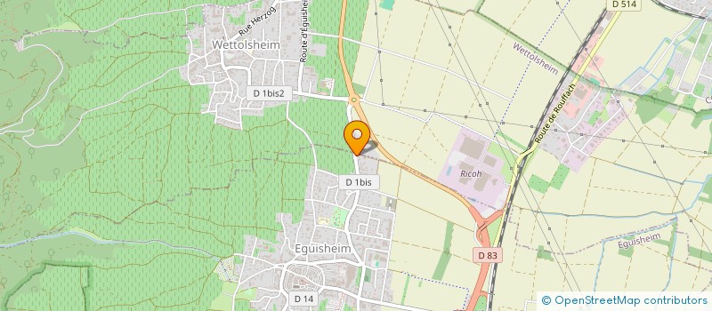 localisation de l'entreprise MONSIEUR MATHIEU SCHOEPFER  EGUISHEIM