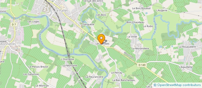 localisation de l'entreprise MONSIEUR MATHIEU SECHER à LE PALLET