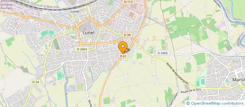 localisation de l'entreprise MONSIEUR MATHIEU SEIGNOVERT  LUNEL