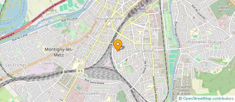 localisation de l'entreprise MONSIEUR MATHIEU SERVAIS  METZ
