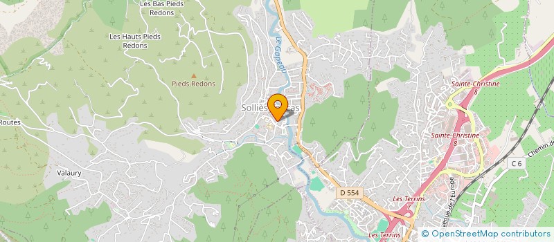 localisation de l'entreprise MONSIEUR MATHIEU SILVA  SOLLIES-TOUCAS