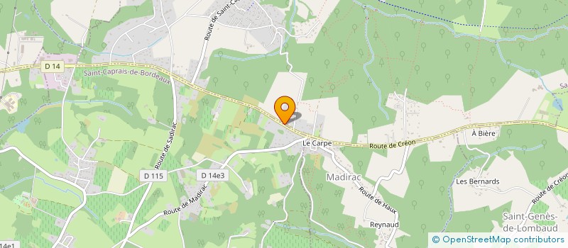 localisation de l'entreprise MONSIEUR MATHIEU SIMON  SADIRAC