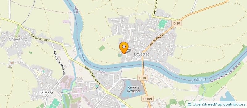 localisation de l'entreprise MONSIEUR MATHIEU SIMON  LOYETTES