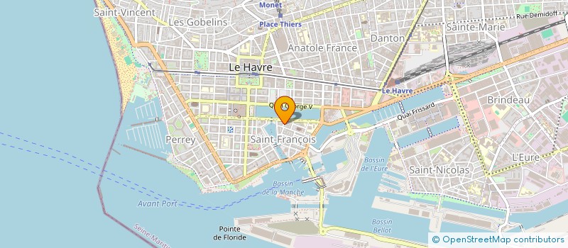 localisation de l'entreprise MONSIEUR MATHIEU SIMON  LE HAVRE