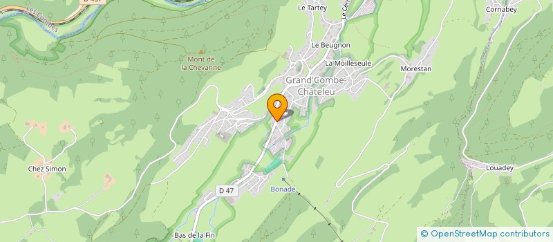 localisation de l'entreprise MONSIEUR MATHIEU SIMON-CHOPARD  GRAND'COMBE-CHATELEU