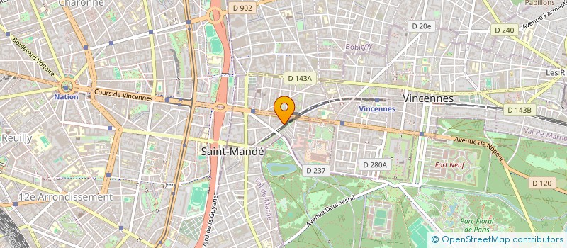 localisation de l'entreprise MONSIEUR MATHIEU SMITH-GALAND à SAINT-MANDE