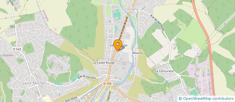 localisation de l'entreprise MONSIEUR MATHIEU SORLIN  GRAVIGNY