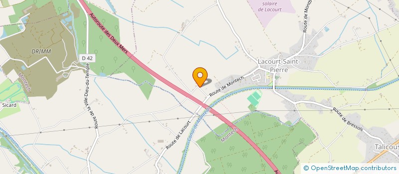 localisation de l'entreprise MONSIEUR MATHIEU SOULARD  LACOURT-SAINT-PIERRE