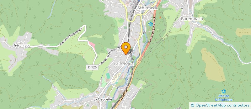 localisation de l'entreprise MONSIEUR MATHIEU STAUDRE  LA BROQUE