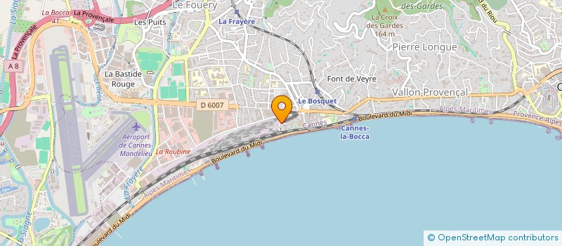 localisation de l'entreprise MONSIEUR MATHIEU STREIFF  CANNES