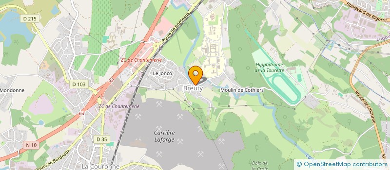 localisation de l'entreprise MONSIEUR MATHIEU TAVERNIER à LA COURONNE