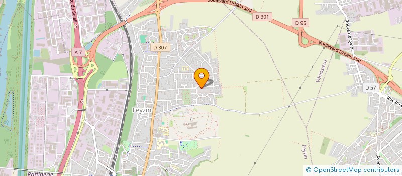 localisation de l'entreprise MONSIEUR MATHIEU TEINTURIER  FEYZIN