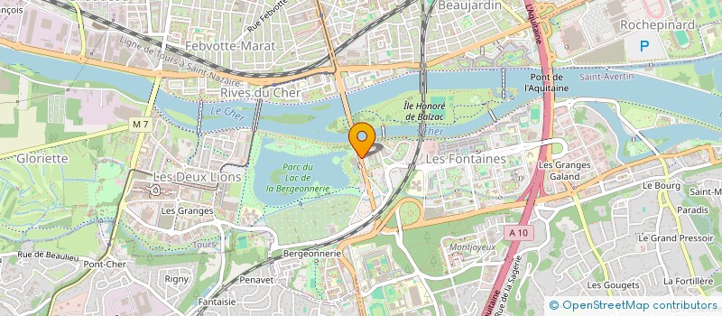 localisation de l'entreprise MONSIEUR MATHIEU TEJON  TOURS