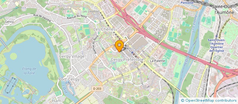 localisation de l'entreprise MONSIEUR MATHIEU TERCE  CERGY