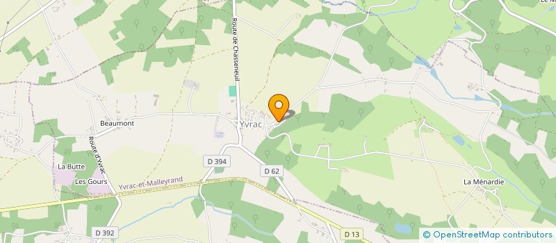 localisation de l'entreprise MONSIEUR MATHIEU TEXIER à YVRAC-ET-MALLEYRAND