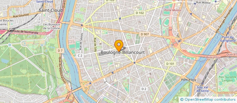 localisation de l'entreprise MONSIEUR MATHIEU THEREZE à BOULOGNE-BILLANCOURT
