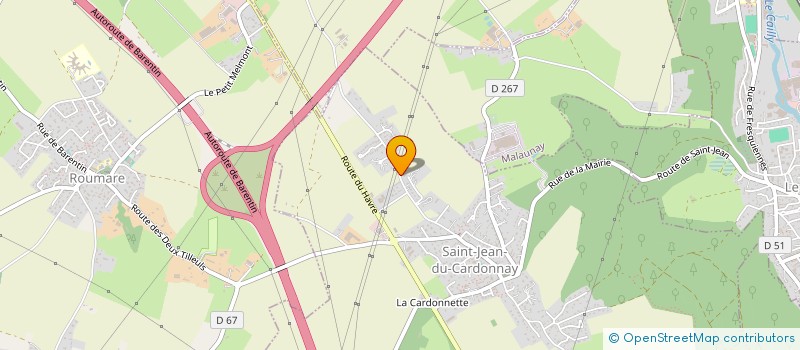 localisation de l'entreprise MONSIEUR MATHIEU THERY  SAINT-JEAN-DU-CARDONNAY