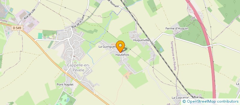 localisation de l'entreprise MONSIEUR MATHIEU THIBAUT  CAPPELLE-EN-PEVELE