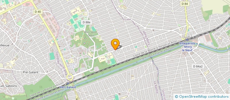 localisation de l'entreprise MONSIEUR MATHIEU THIERRY  TREMBLAY-EN-FRANCE