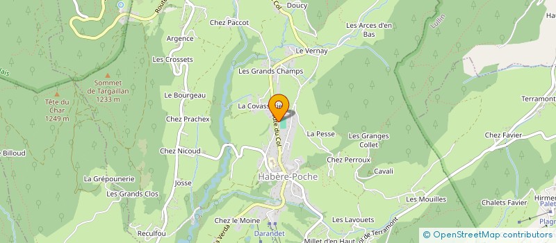 localisation de l'entreprise MONSIEUR MATHIEU THIRANT  HABERE-POCHE