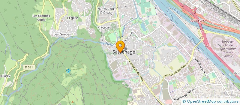 localisation de l'entreprise MONSIEUR MATHIEU THOMACHOT  SASSENAGE