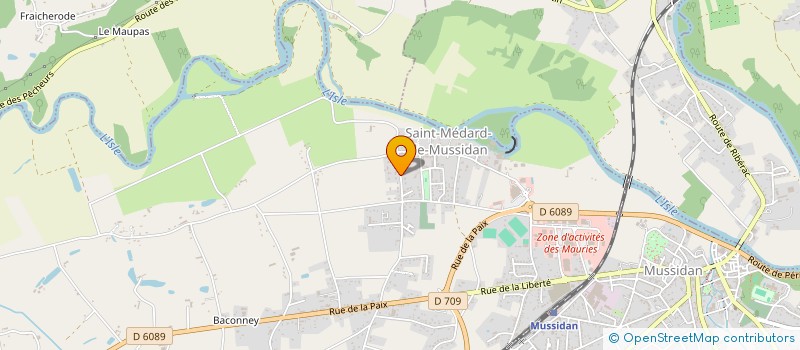 localisation de l'entreprise MONSIEUR MATHIEU THOURON  MUSSIDAN