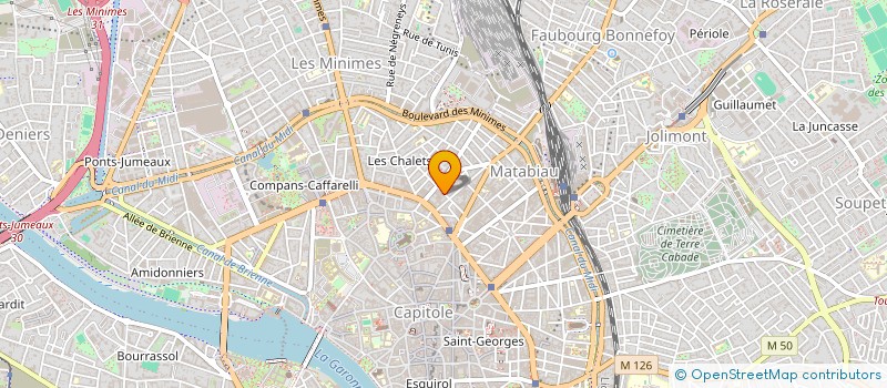 localisation de l'entreprise MONSIEUR MATHIEU THOUVENIN  TOULOUSE