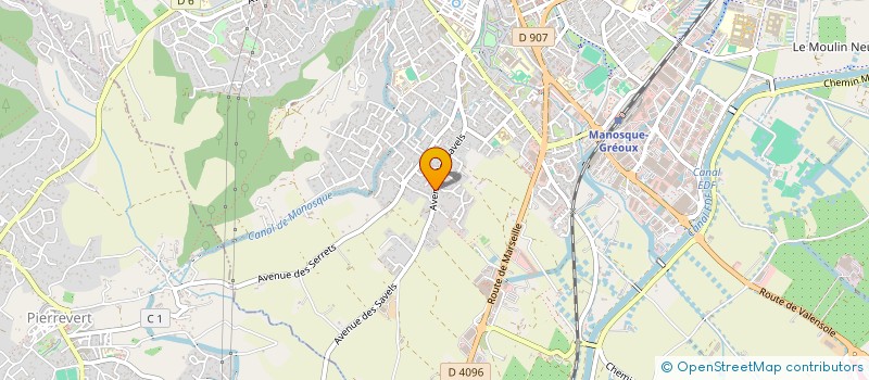localisation de l'entreprise MONSIEUR MATHIEU TIRELLI à MANOSQUE