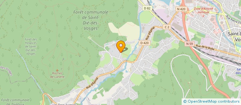 localisation de l'entreprise MONSIEUR MATHIEU TISSERANT à SAINT-DIE-DES-VOSGES
