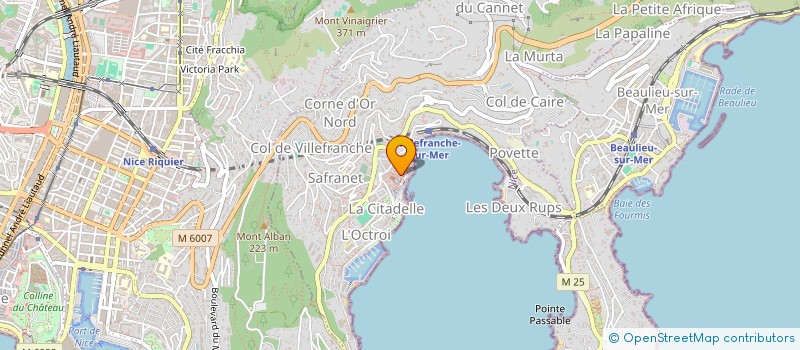 localisation de l'entreprise MONSIEUR MATHIEU TOMASINI à VILLEFRANCHE-SUR-MER
