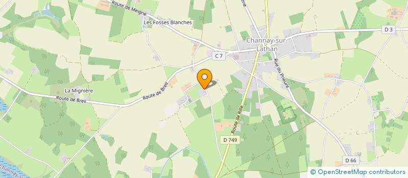 localisation de l'entreprise MONSIEUR MATHIEU TOUCHARD  CHANNAY SUR LATHAN