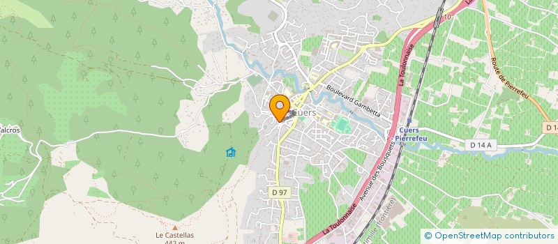 localisation de l'entreprise MONSIEUR MATHIEU TOURRENC  CUERS