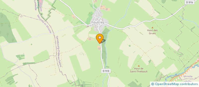 localisation de l'entreprise MONSIEUR MATHIEU TOUSSAINT  FOULCREY