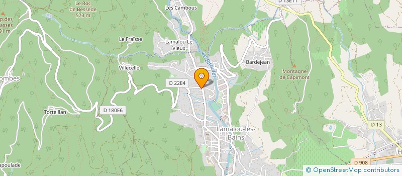 localisation de l'entreprise MONSIEUR MATHIEU TRALLERO  LAMALOU-LES-BAINS