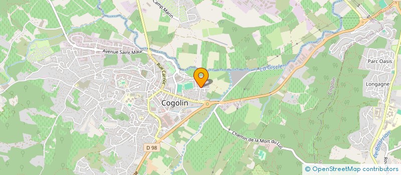 localisation de l'entreprise MONSIEUR MATHIEU TRAN  COGOLIN