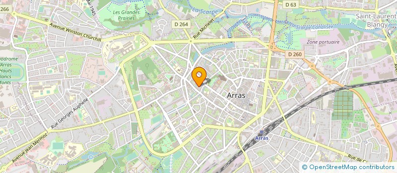 localisation de l'entreprise MONSIEUR MATHIEU TRENTESAUX à ARRAS