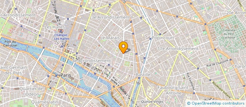 localisation de l'entreprise MONSIEUR MATHIEU TRESCARTES  PARIS